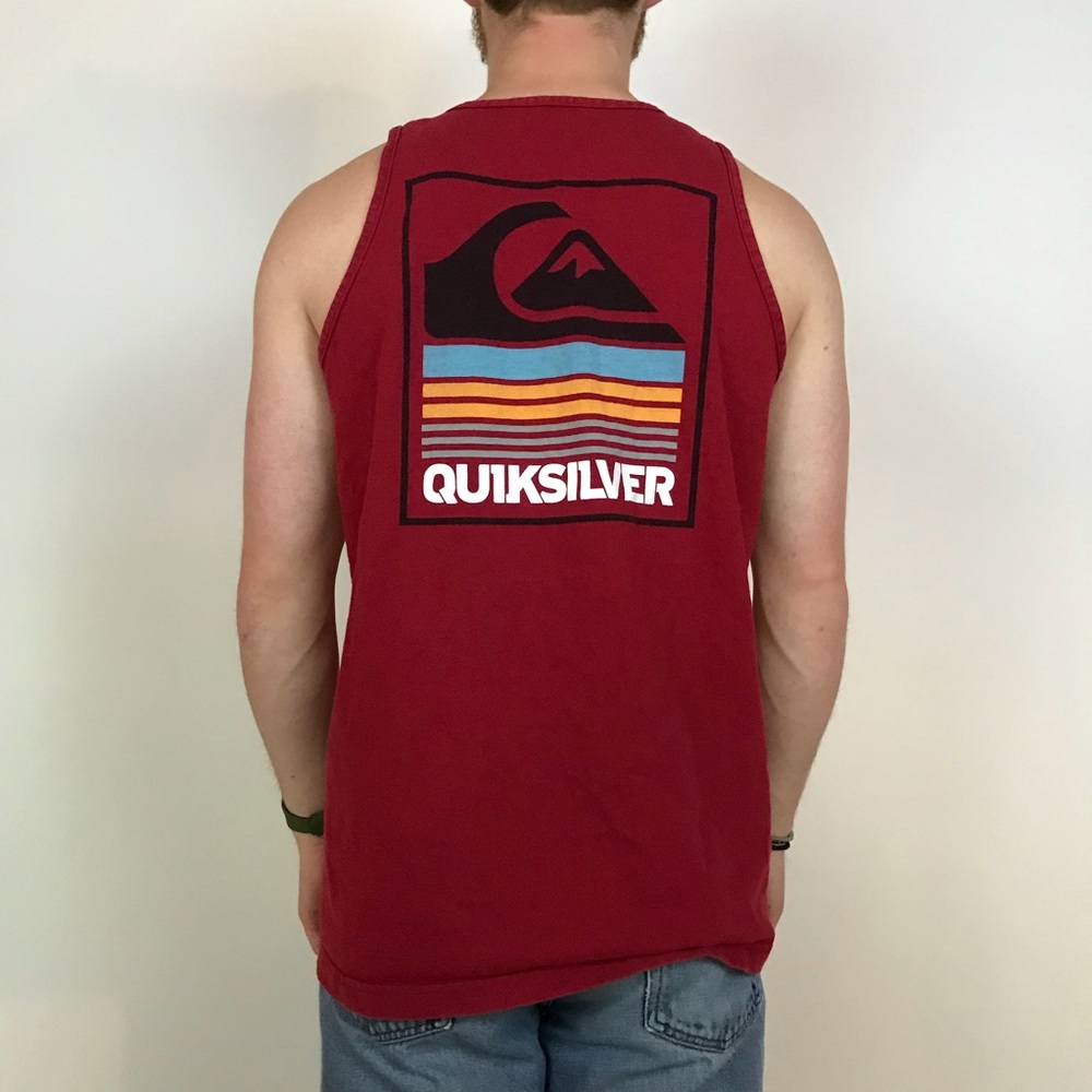 Red Quicksilver Tank Top